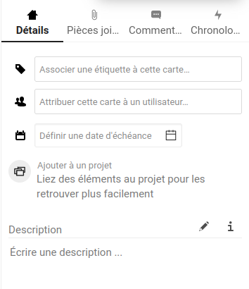 Contenu de la carte