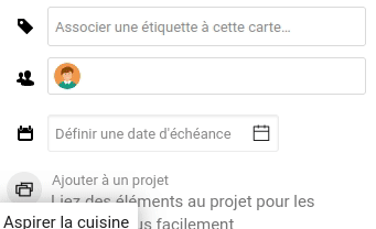 Lier une étiquette