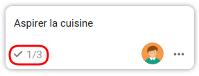 Tâches dans le tableau